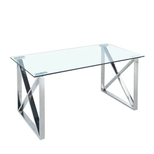 Τραπέζι Τραπεζαρίας Cross Chrome 160x90x75