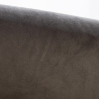 Γωνιακός Καναπές Κρεβάτι Crista Chesterfield  σε Σκούρο Γκρί βελούδο 245x175x85cm