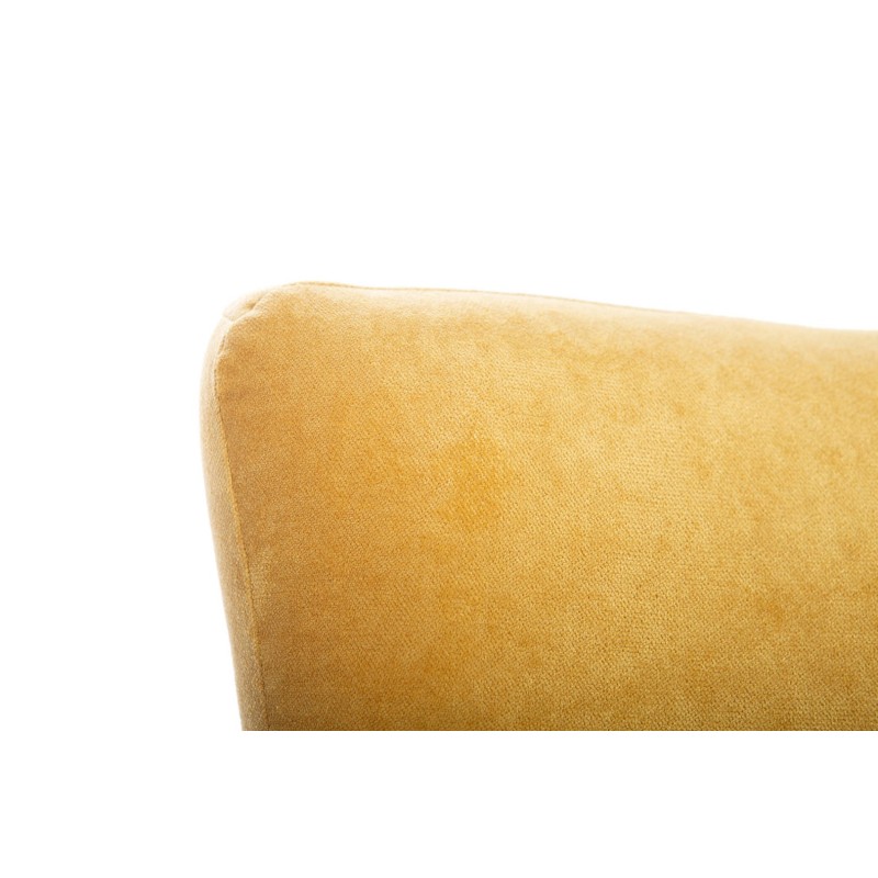 Γωνιακός Καναπές Κρεβάτι Crista Chesterfield  σε Ηλιόλουστο Κιτρινο βελούδο 245x175x85cm