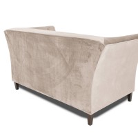 Διθέσιος Καναπές Chesterfield Queen Βελούδο Μπεζ 175×92×92 εκ
