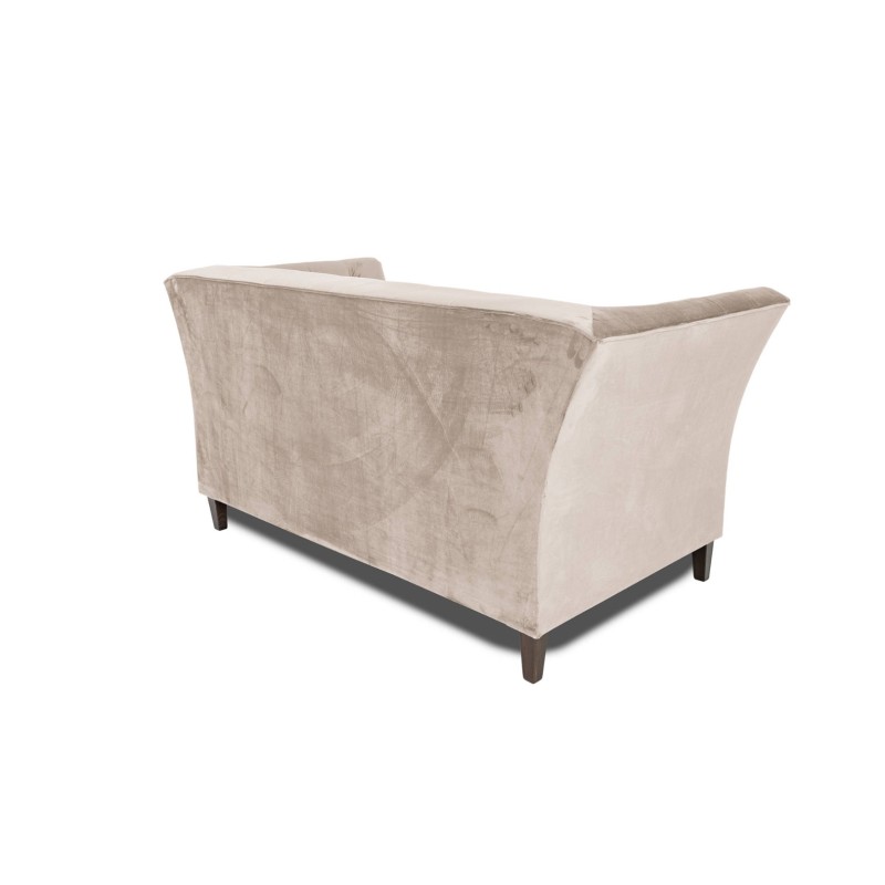 Διθέσιος Καναπές Chesterfield Queen Βελούδο Μπεζ 175×92×92 εκ