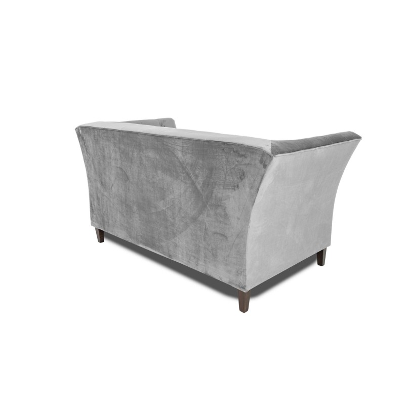 Διθέσιος Καναπές Chesterfield Queen Βελούδο Ανοιχτό Γκρι 175×92×92 εκ