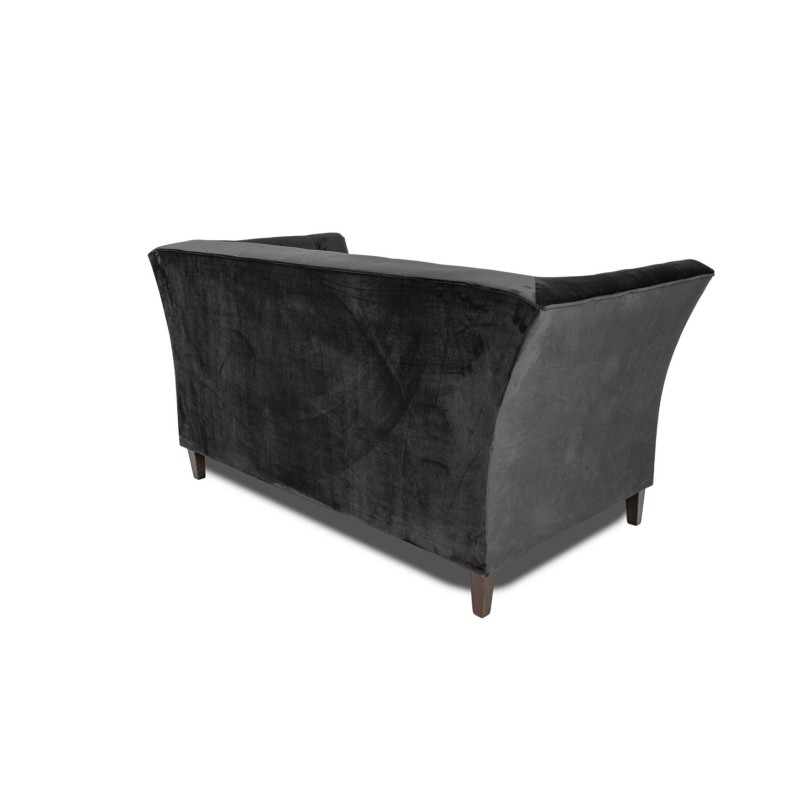 Διθέσιος Καναπές Chesterfield Queen Βελούδο Γκρι Ανθρακί 175×92×92 εκ
