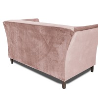 Διθέσιος Καναπές Chesterfield Queen Βελούδο Ροζ Γιασεμί 175×92×92 εκ