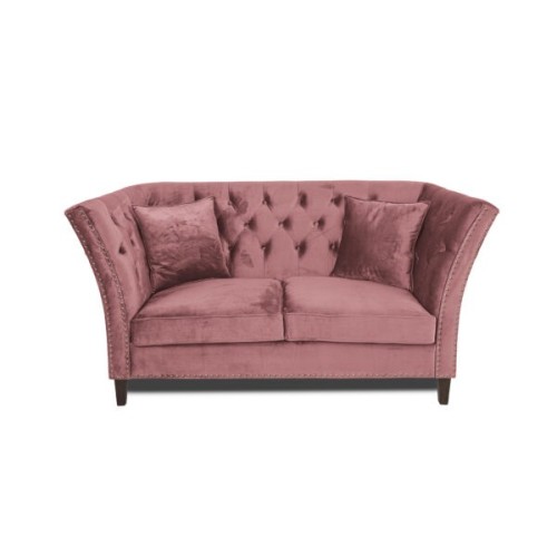 Διθέσιος Καναπές Chesterfield Queen Βελούδο Σάπιο Μήλο 175×92×92 εκ