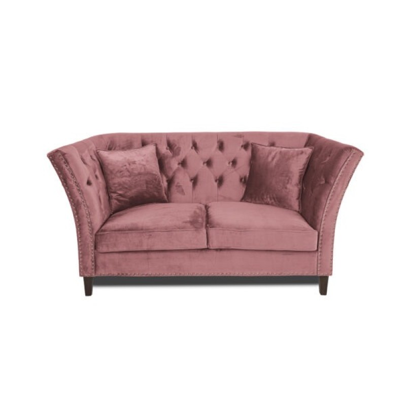 Διθέσιος Καναπές Chesterfield Queen Βελούδο Σάπιο Μήλο 175×92×92 εκ