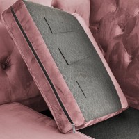 Διθέσιος Καναπές Chesterfield Queen Βελούδο Σάπιο Μήλο 175×92×92 εκ