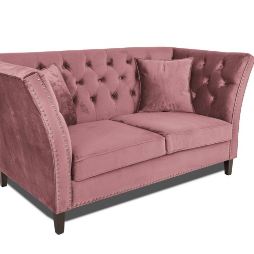 Διθέσιος Καναπές Chesterfield Queen Βελούδο Σάπιο Μήλο 175×92×92 εκ