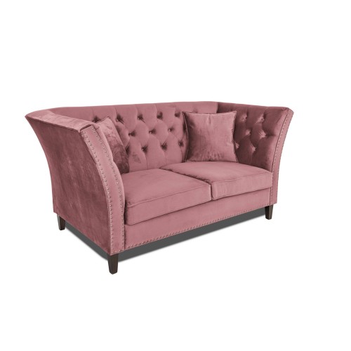 Διθέσιος Καναπές Chesterfield Queen Βελούδο Σάπιο Μήλο 175×92×92 εκ