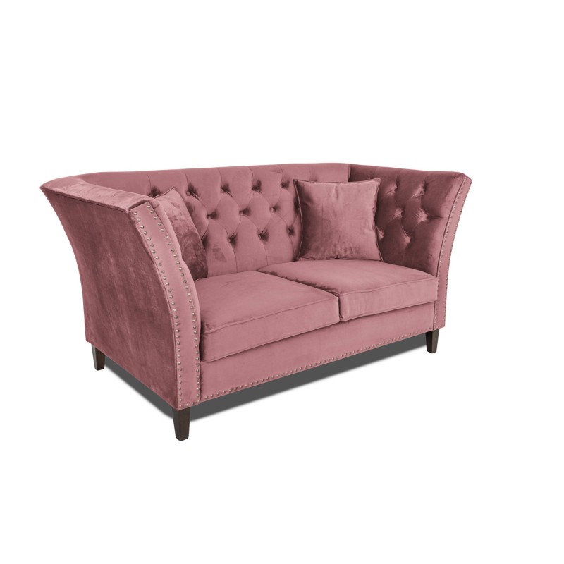 Διθέσιος Καναπές Chesterfield Queen Βελούδο Σάπιο Μήλο 175×92×92 εκ