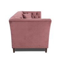 Διθέσιος Καναπές Chesterfield Queen Βελούδο Σάπιο Μήλο 175×92×92 εκ