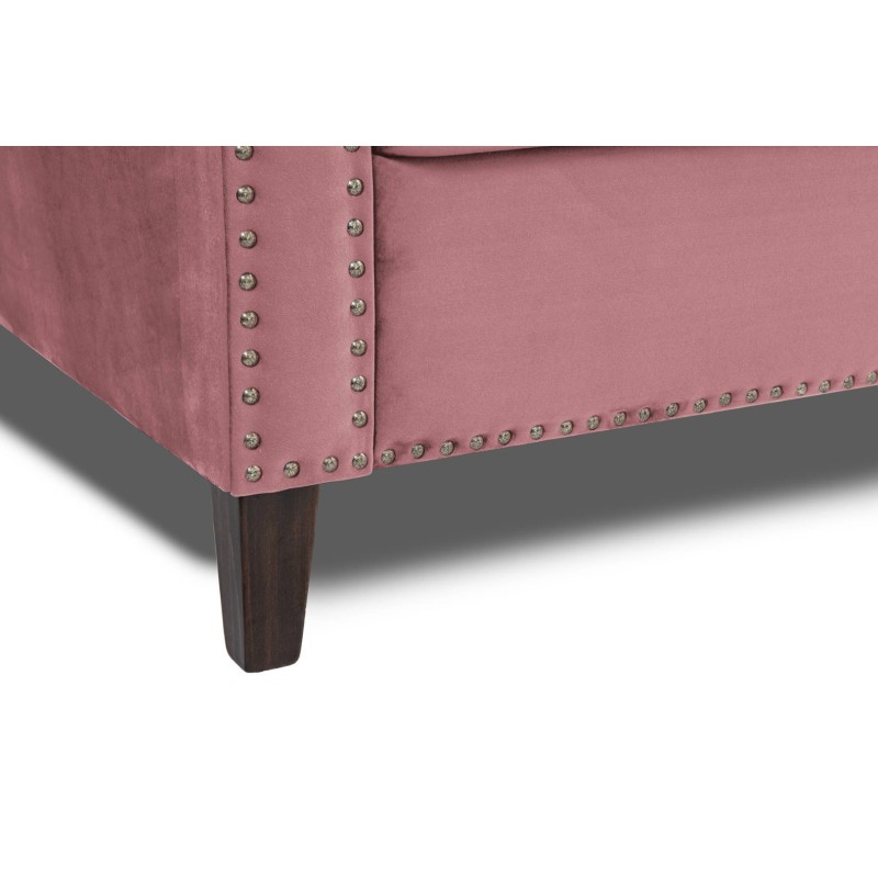 Διθέσιος Καναπές Chesterfield Queen Βελούδο Σάπιο Μήλο 175×92×92 εκ
