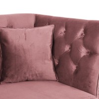 Διθέσιος Καναπές Chesterfield Queen Βελούδο Σάπιο Μήλο 175×92×92 εκ