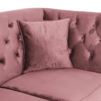 Διθέσιος Καναπές Chesterfield Queen Βελούδο Σάπιο Μήλο 175×92×92 εκ