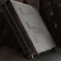 Διθέσιος Καναπές Chesterfield Queen Βελούδο Vintage Σκούρο Καφέ 175×92×92 εκ