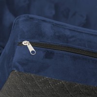 Διθέσιος Καναπές Chesterfield Queen Βελούδο Μπλε 175×92×92 εκ