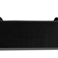 Τριθέσιος Καναπές Chesterfield Queen Βελούδο Μαύρο 215×92×92 εκ