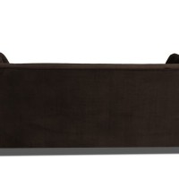 Τριθέσιος Καναπές Chesterfield Queen Βελούδο Vintage Σκούρο Καφέ 215×92×92 εκ