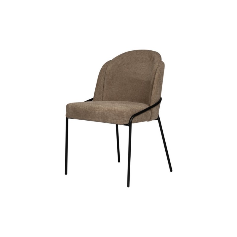 ΣΕΤ 2 ΤΕΜ Καρέκλα Fjord σε Καφέ χρώμα 56x60x83.5Y