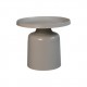 Βοηθητικό τραπέζι Mara-50x50x42-Ζεστό γκρι-μέταλλο με επίστρωση πούδρας