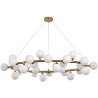 Elite White Gold Πολυέλαιος 120x70x100Ycm