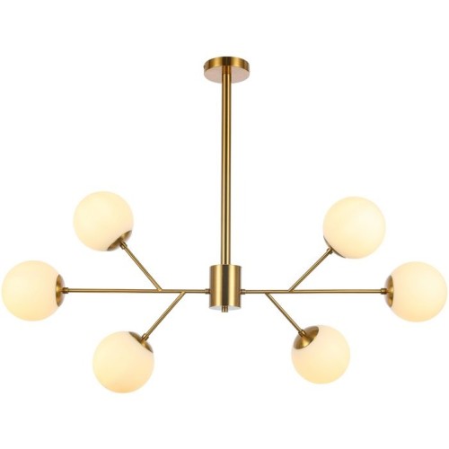 Πολυέλαιος Amy White Gold 115x85Y