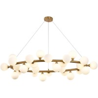 Elite White Gold Πολυέλαιος 120x70x100Ycm