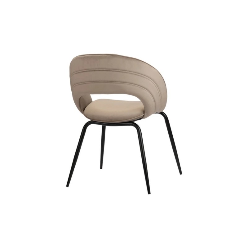 ΣΕΤ 2 ΤΕΜ Καρέκλα Rainbow sand white 58x58x86Y
