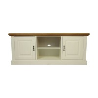 Έπιπλο τηλεόρασης Provence-150x45x62-Λευκό/Φυσικό-Δρυς