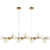 Nancy White Gold Πολυέλαιος 129,5x24x73,4cm