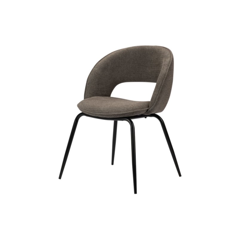 ΣΕΤ 2 ΤΕΜ Καρέκλα Rainbow Taupe 58x58x86Y
