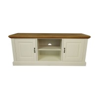 Έπιπλο τηλεόρασης Provence-150x45x62-Λευκό/Φυσικό-Δρυς
