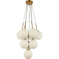 Πολυέλαιος Luna White Gold 46x46x100cm