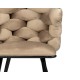 Βελούδινη Καρέκλα Τραπεζαρίας Rock Sand White (Beige) 60x60x77cm
