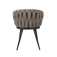 ΣΕΤ 2 ΤΕΜ Καρέκλα Τραπεζαρίας Wave Ύφασμα Taupe 54x60x78cm