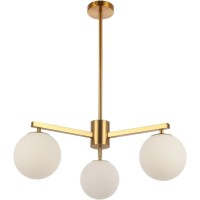 Φωτιστικό Stella White Gold 3φωτο 72x72x75Y