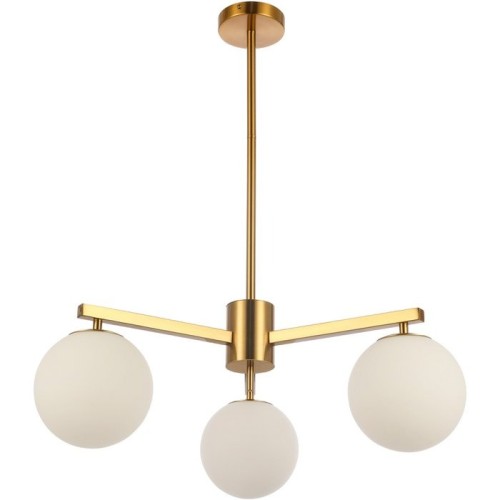 Φωτιστικό Stella White Gold 3φωτο 72x72x75Y
