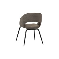 ΣΕΤ 2 ΤΕΜ Καρέκλα Rainbow Taupe 58x58x86Y