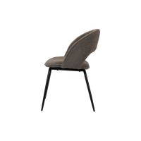 ΣΕΤ 2 ΤΕΜ Καρέκλα Rainbow Taupe 58x58x86Y