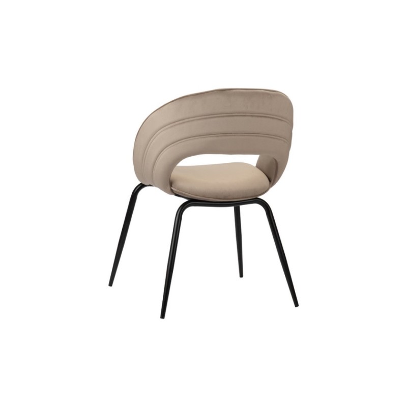 ΣΕΤ 2 ΤΕΜ Καρέκλα Rainbow sand white 58x58x86Y