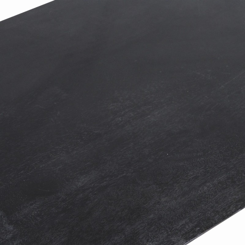 Τραπέζι σαλονιού Bullnose σε μαυρο χρώμα 140x60x35cm