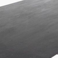 Τραπεζαρία Bullnose σε μαυρο χρωμα 200x90x76cm