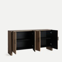 Μπουφές BUSK από ξύλο σε καφέ απόχρωση 160x40x80cm