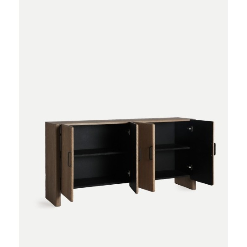 Μπουφές BUSK από ξύλο σε καφέ απόχρωση 160x40x80cm