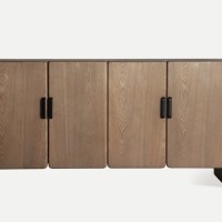 Μπουφές BUSK από ξύλο σε καφέ απόχρωση 160x40x80cm