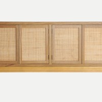 Μπουφές DOAZIT ανοιχτό καφέ από ξύλο ελάτης : 160x40x80cm