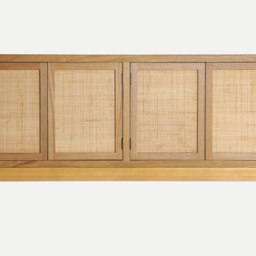 Μπουφές DOAZIT ανοιχτό καφέ από ξύλο ελάτης : 160x40x80cm 