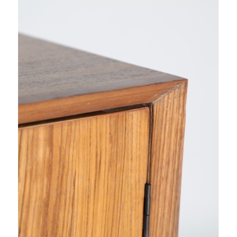 Μπουφές Lauris με 4 πόρτες σε ανοιχτό καρυδί 180x40x85cm