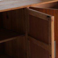 Μπουφές Lauris με 4 πόρτες σε ανοιχτό καρυδί 180x40x85cm