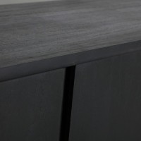 Μπουφές THIERS μαύρο ξύλο Mindi : 180x40x80cm